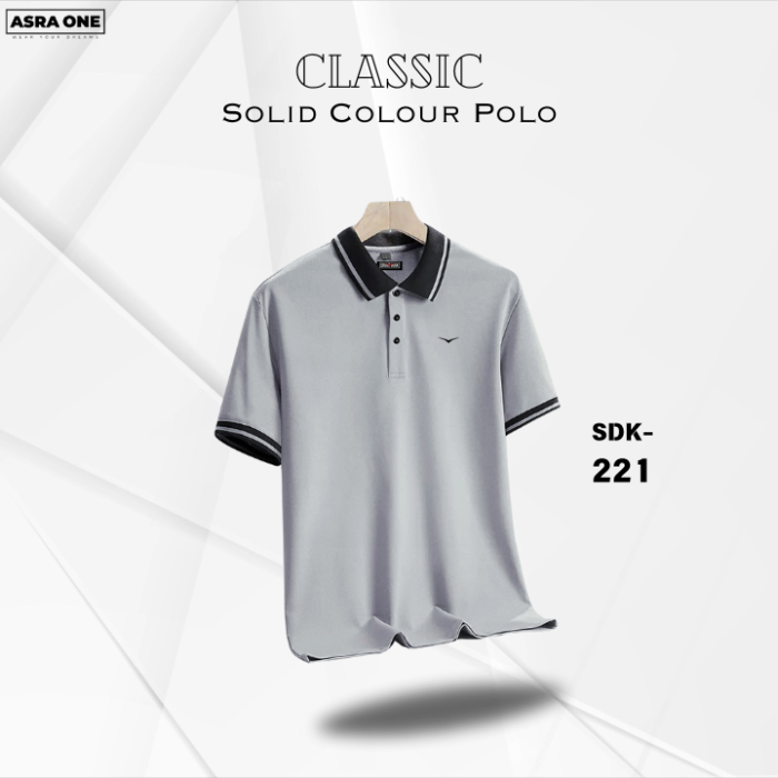 Classic Solid Colour Polo T-Shirt- SDK221