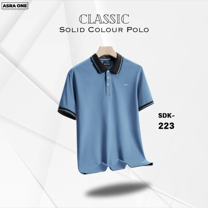 Classic Solid Colour Polo T-Shirt- SDK223