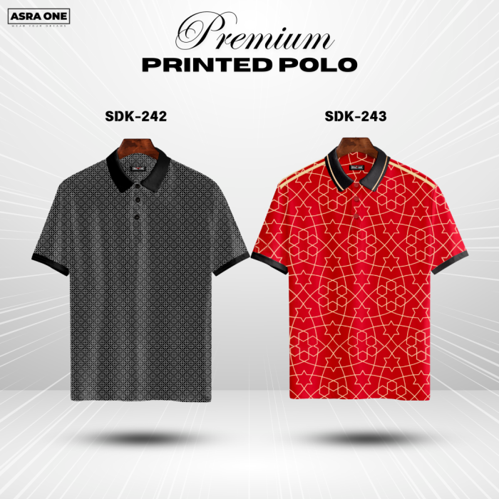 Premium Printed Summer Collcetion Polo – SDK242/243