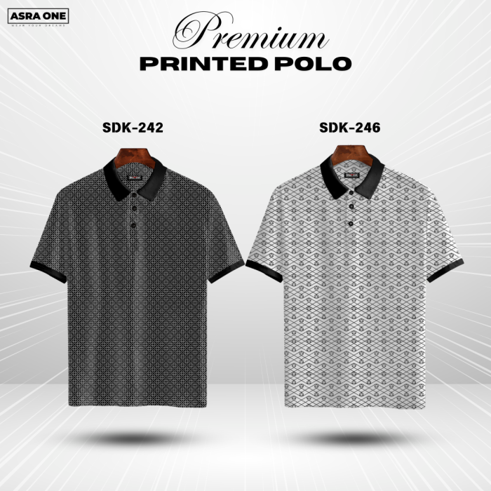 Premium Printed Summer Collcetion Polo – SDK242/246