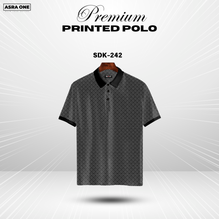 Premium Printed Summer Collcetion Polo - SDK242