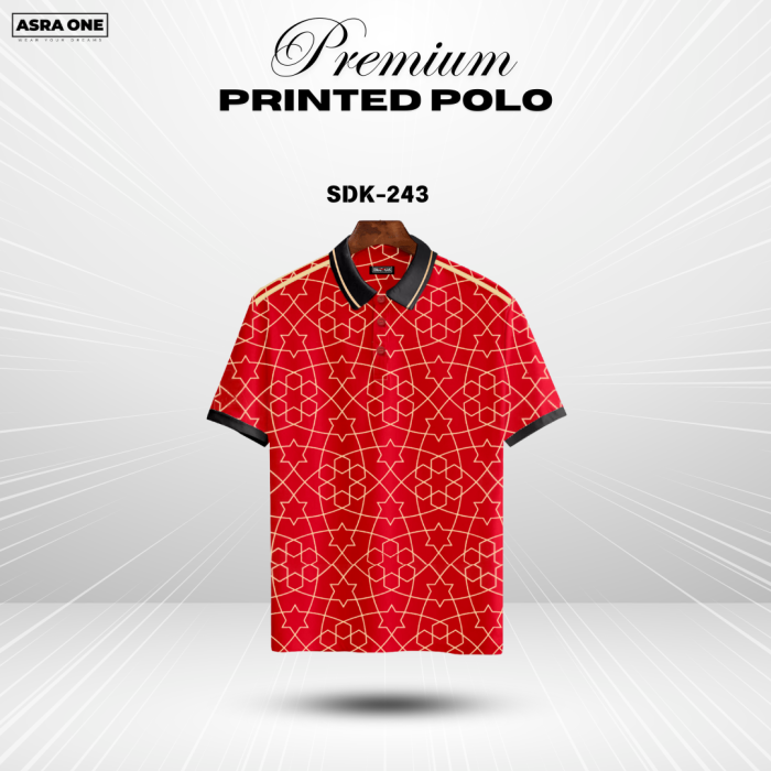 Premium Printed Summer Collcetion Polo - SDK243