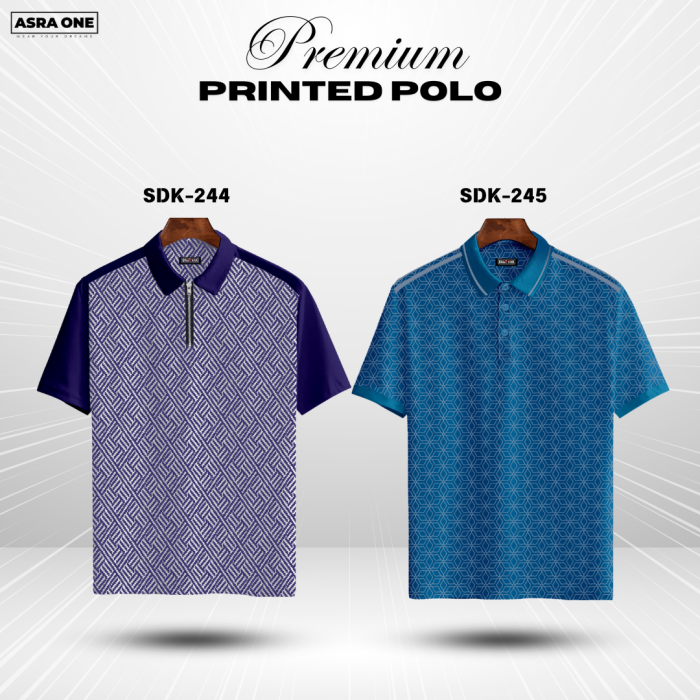 Premium Printed Summer Collcetion Polo – SDK244/245