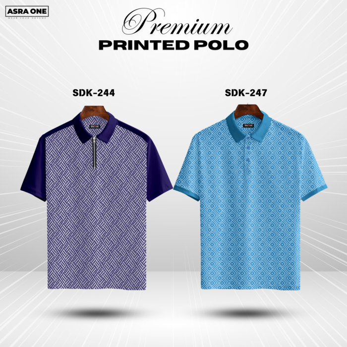 Premium Printed Summer Collcetion Polo – SDK244/247