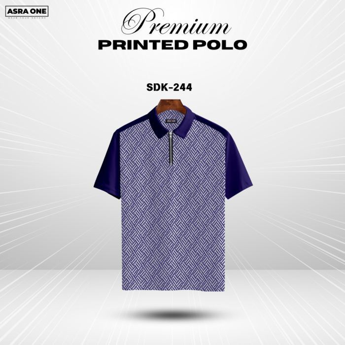 Premium Printed Summer Collcetion Polo - SDK244