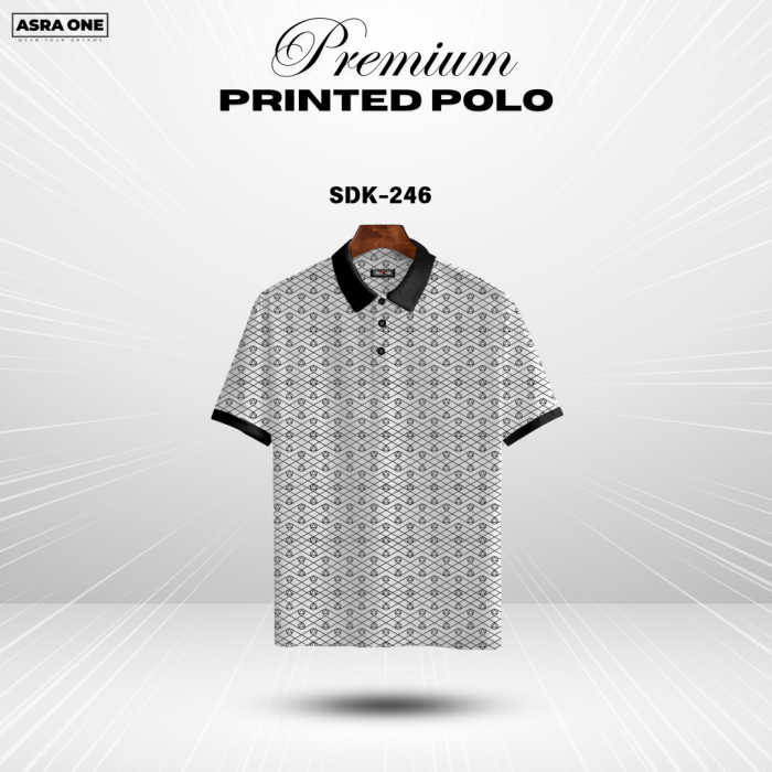 Premium Printed Summer Collcetion Polo - SDK246