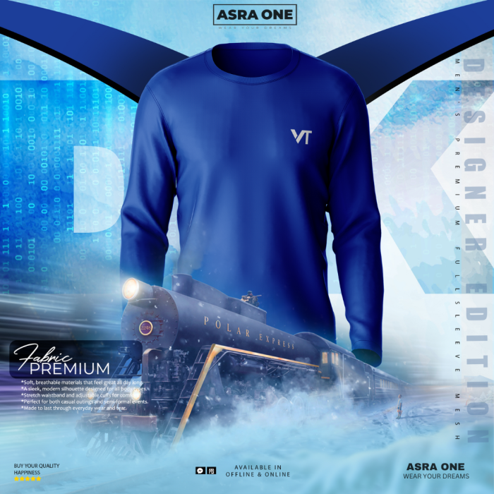 Asra One Full Sleeve Sports T-shirt - VT15