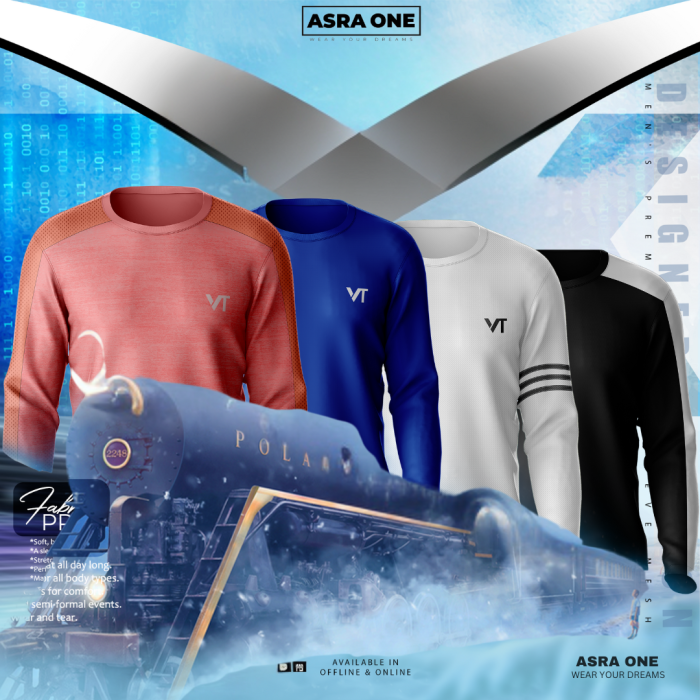 Asra One Full Sleeve Sports T-shirt- Combo of 4 - VT15/16/19/20