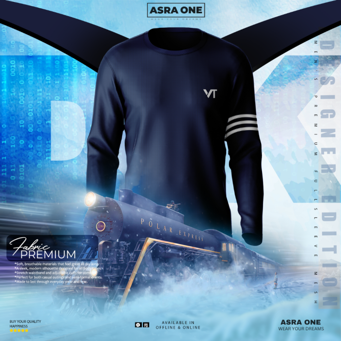 Asra One Full Sleeve Sports T-shirt - VT17