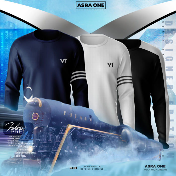 Asra One Full Sleeve Sports T-shirt- Combo of 3 - VT17/19/20