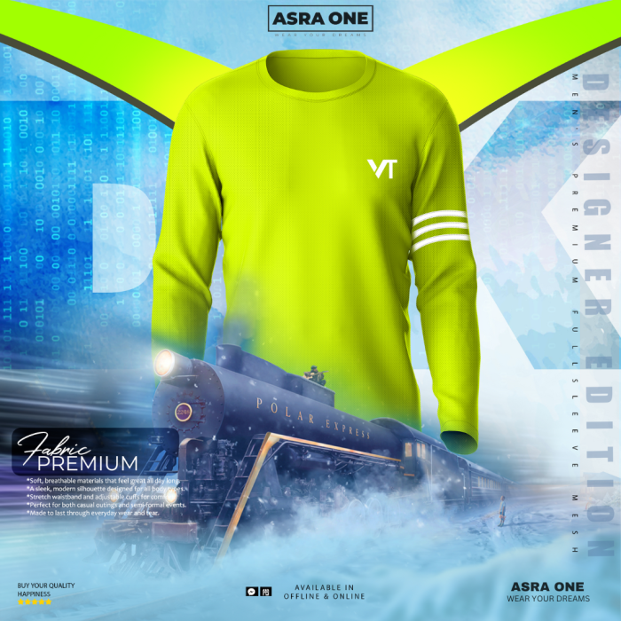 Asra One Full Sleeve Sports T-shirt - VT18