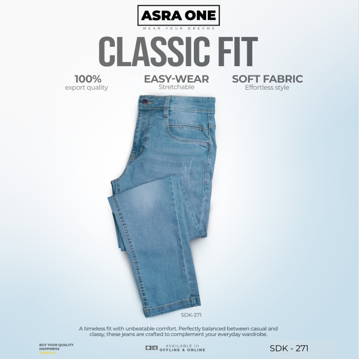 Asra One Knit Denim Pant – SDK-271