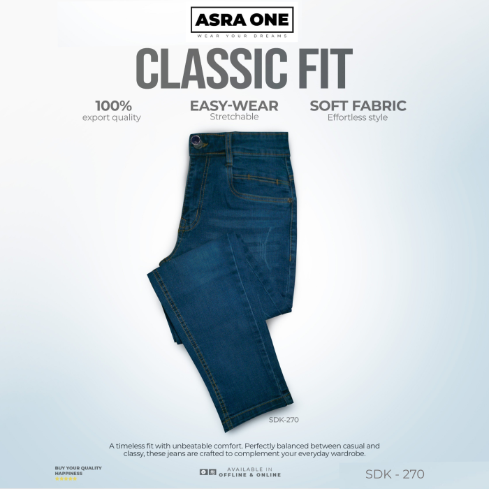 Asra One Knit Denim Pant – SDK-270