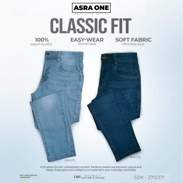 Asra One Knit Denim Pant – SDK-270/271