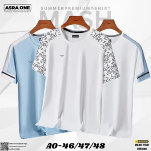 /Asra One Premium Mesh T-shirt – (3 pcs Combo) A0-46/47/48