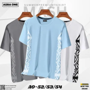 /Asra One Premium Mesh T-shirt – (3 pcs Combo) A0-52/53/54
