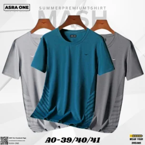 Asra One Premium Mesh T-shirt – (3 pcs Combo) A0-39/40/41