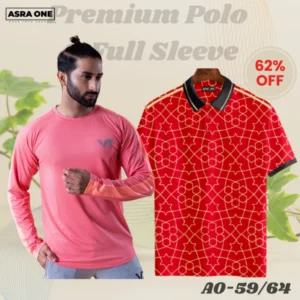 Asra One Full Sleeve T-shirt & All Over Printed Polo - AO-59/64