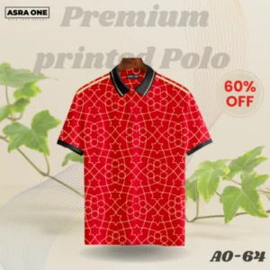 Asra One Premium Printed Polo - AO-64